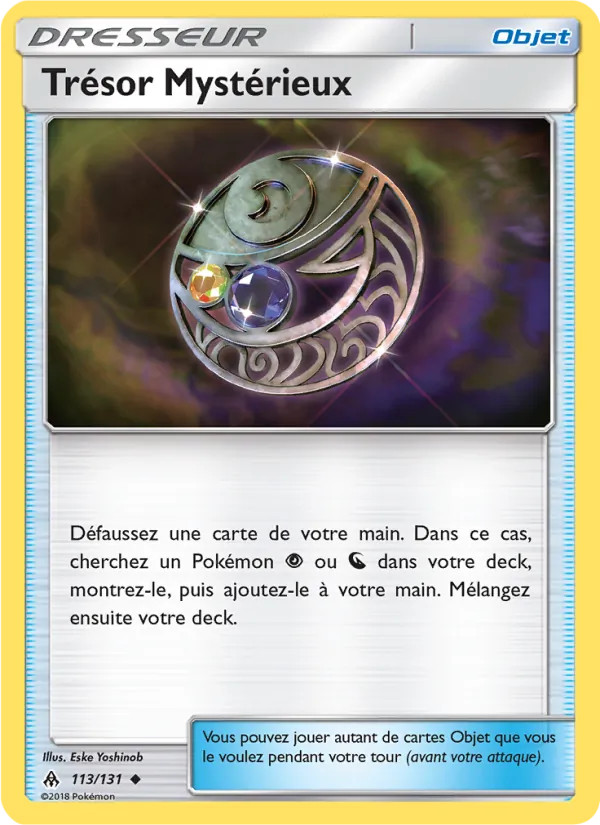 Carte Trésor Mystérieux de l'extension Lumière Interdite, numéro 113/131
