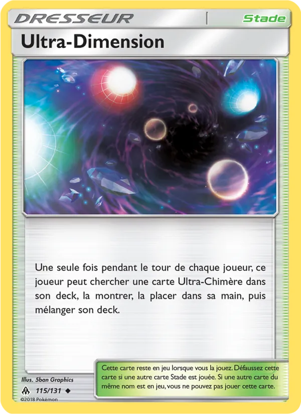 Carte Ultra-Dimension de l'extension Lumière Interdite, numéro 115/131