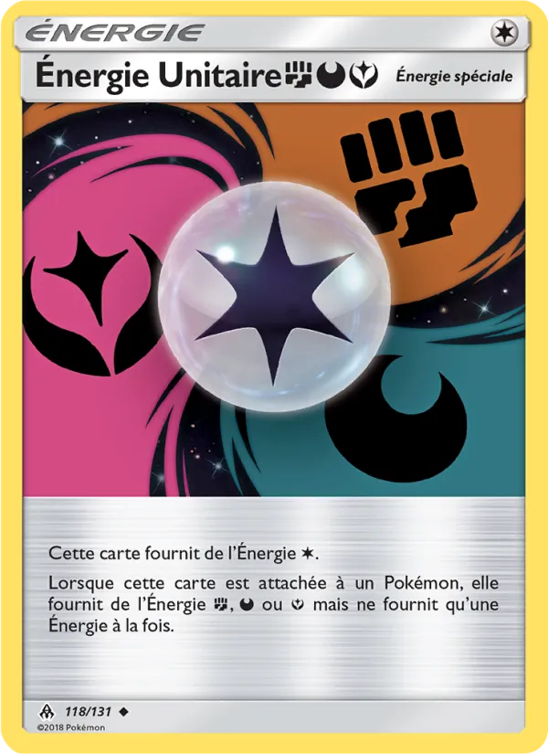 Carte Énergie Unitaire FightingDarknessFairy de l'extension Lumière Interdite, numéro 118/131