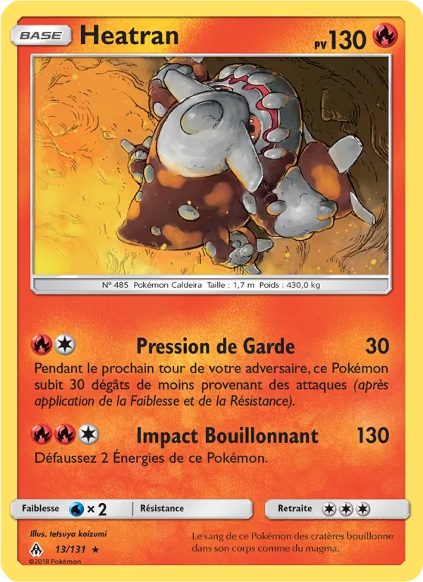 Carte Heatran de l'extension Lumière Interdite, numéro 13/131