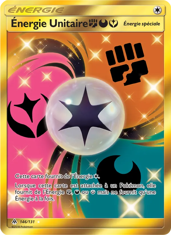Carte Énergie Unitaire FightingDarknessFairy de l'extension Lumière Interdite, numéro 146/131