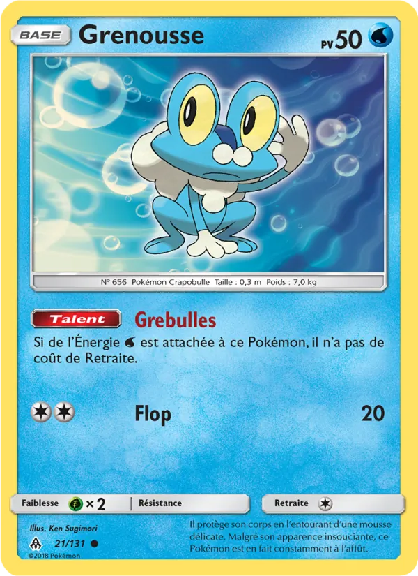 Carte Grenousse de l'extension Lumière Interdite, numéro 21/131