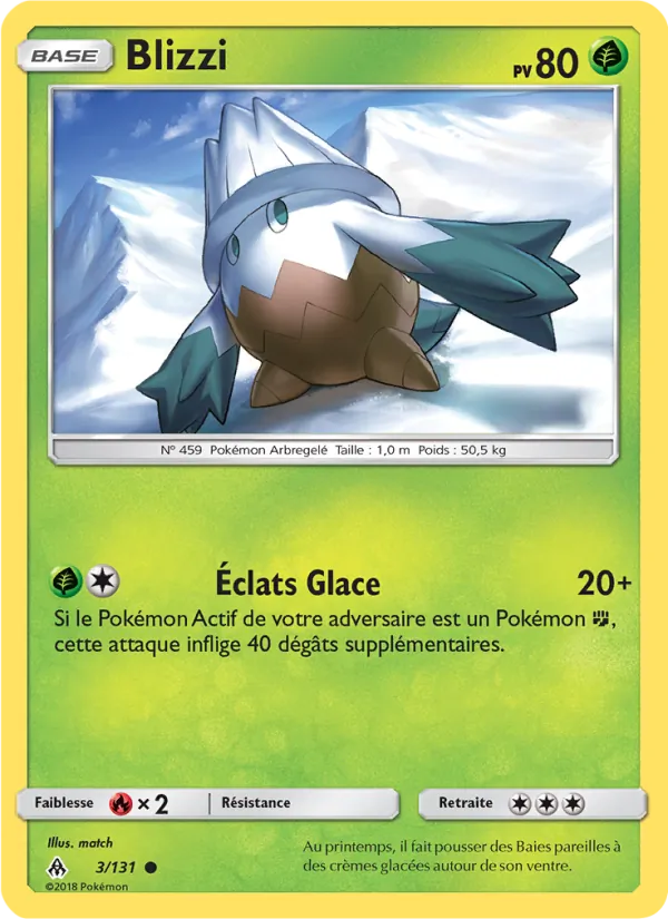 Carte Blizzi de l'extension Lumière Interdite, numéro 3/131