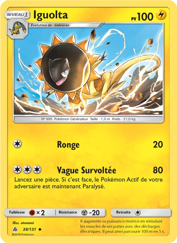 Carte Iguolta de l'extension Lumière Interdite, numéro 38/131