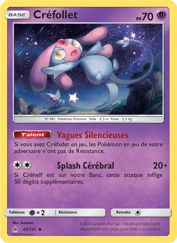 Carte Créfollet de l'extension Lumière Interdite, numéro 42/131