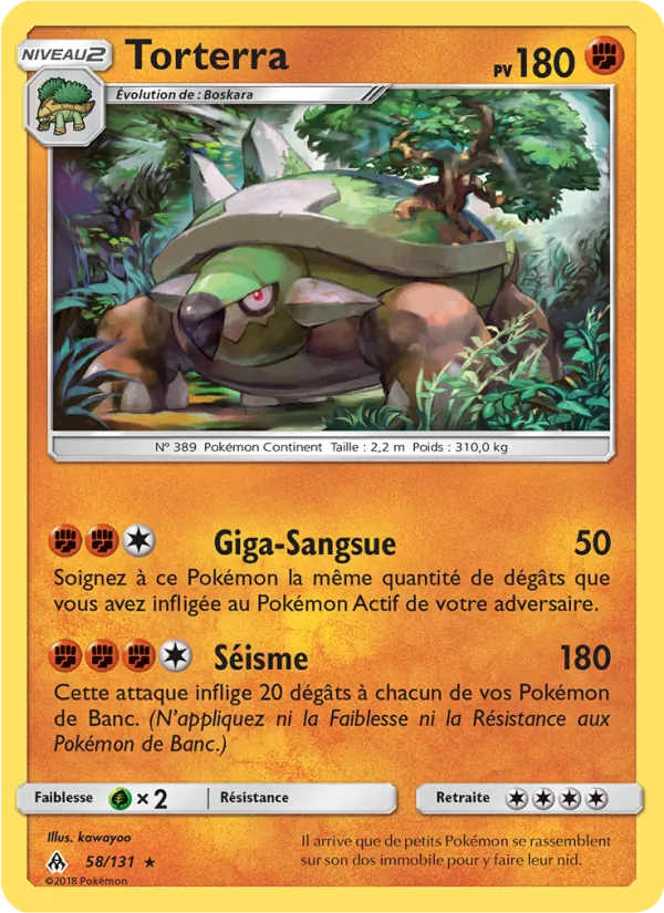 Carte Torterra de l'extension Lumière Interdite, numéro 58/131