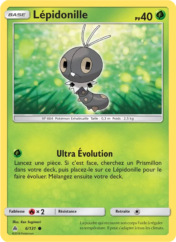 Carte Lépidonille de l'extension Lumière Interdite, numéro 6/131