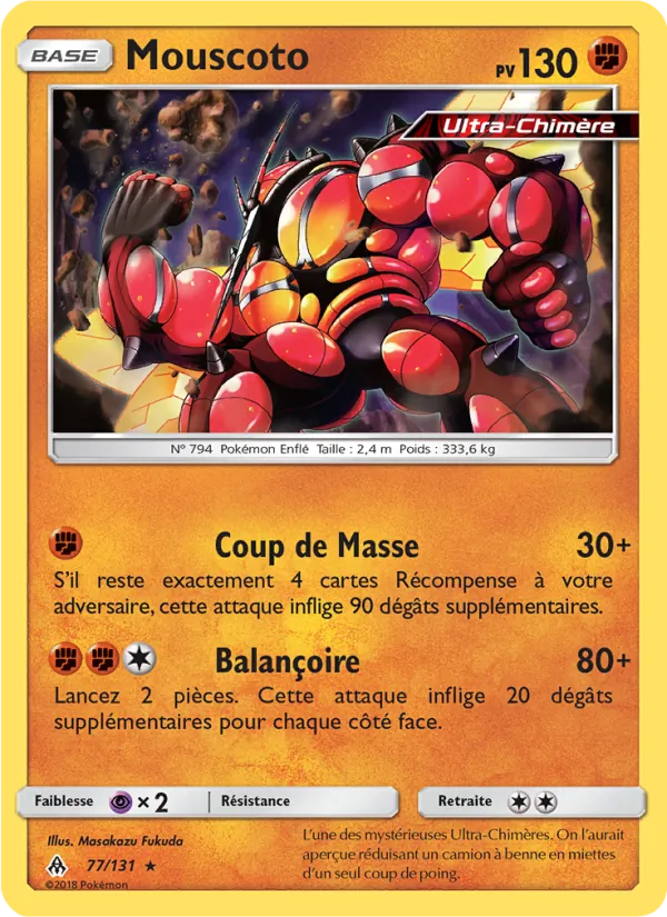 Carte Mouscoto de l'extension Lumière Interdite, numéro 77/131