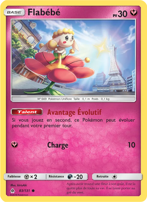 Carte Flabébé de l'extension Lumière Interdite, numéro 83/131