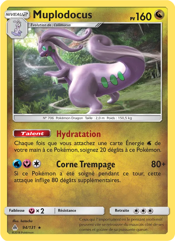 Carte Muplodocus de l'extension Lumière Interdite, numéro 94/131