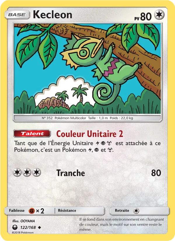 Carte Kecleon de l'extension Tempête Céleste, numéro 122/168