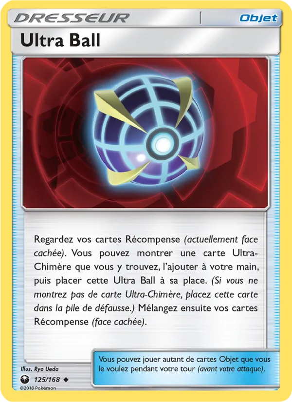 Carte Ultra Ball de l'extension Tempête Céleste, numéro 125/168