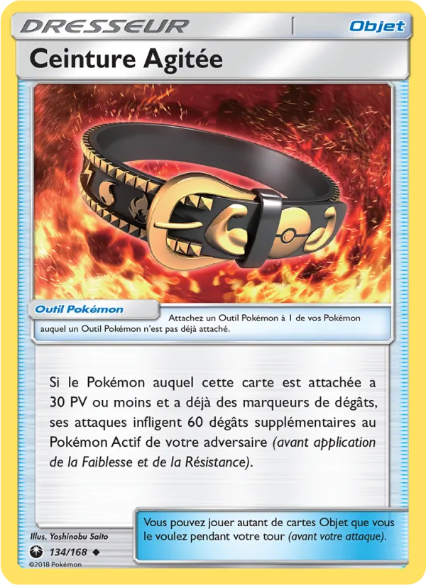Carte Ceinture Agitée de l'extension Tempête Céleste, numéro 134/168