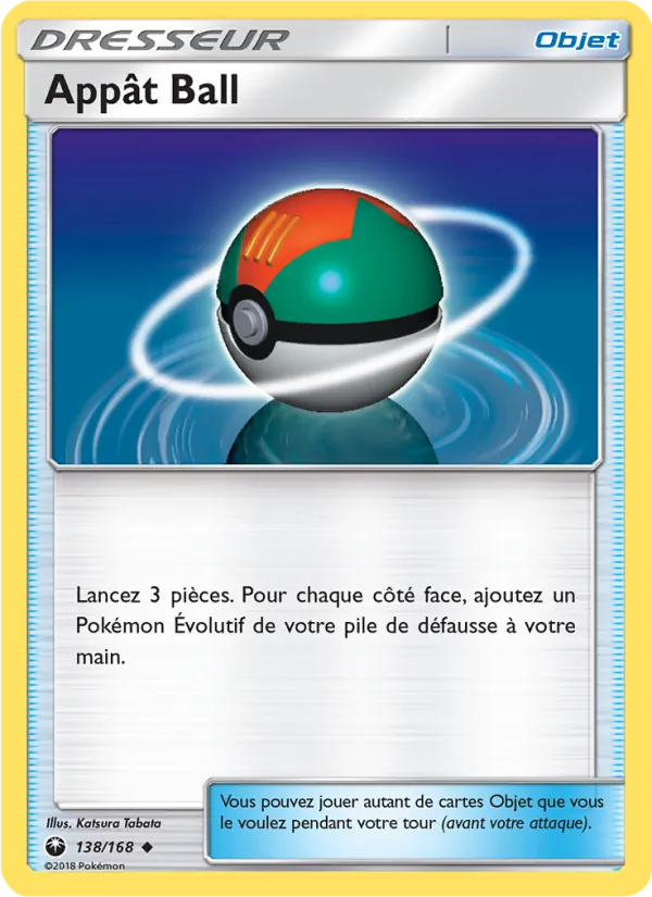 Carte Appât Ball de l'extension Tempête Céleste, numéro 138/168