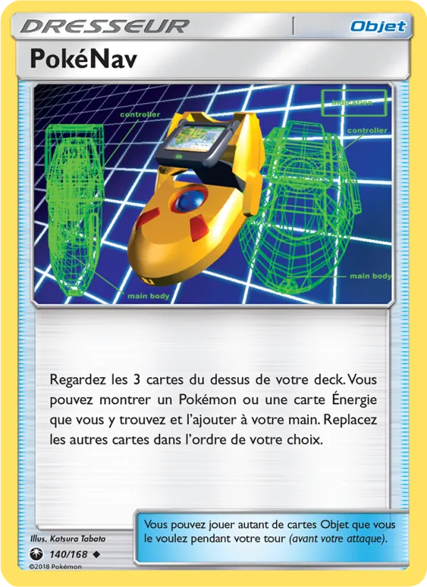 Carte PokéNav de l'extension Tempête Céleste, numéro 140/168