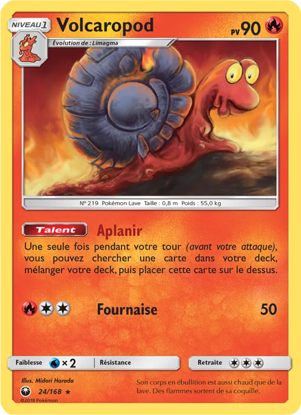 Carte Volcaropod de l'extension Tempête Céleste, numéro 24/168
