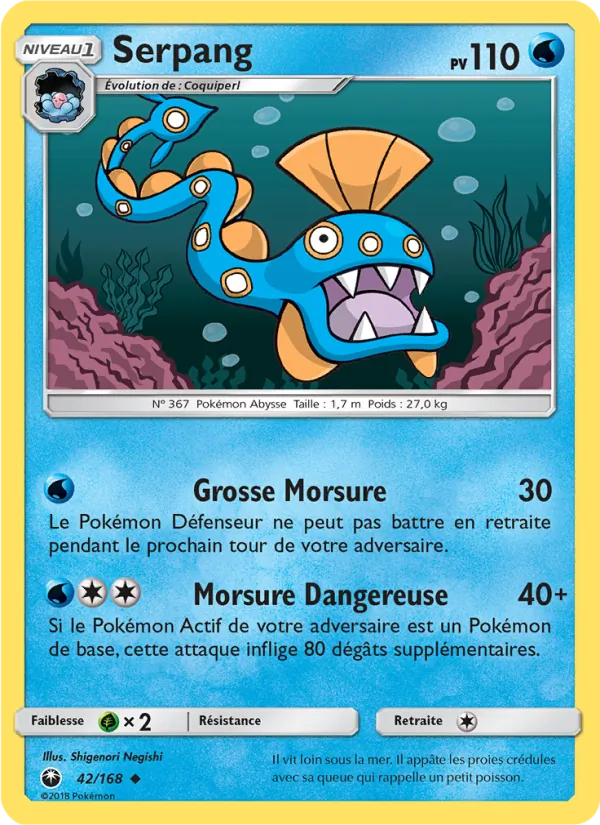 Carte Serpang de l'extension Tempête Céleste, numéro 42/168