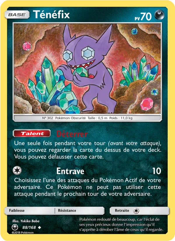 Carte Ténéfix de l'extension Tempête Céleste, numéro 88/168