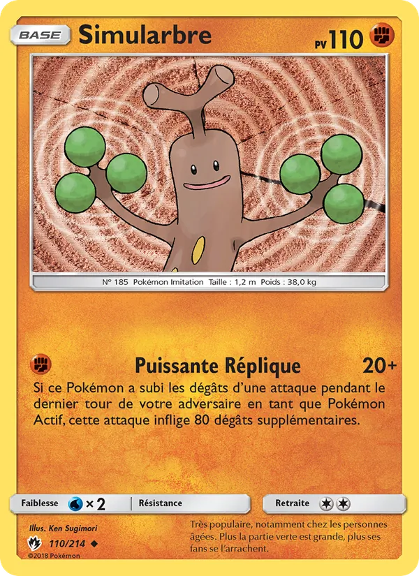 Carte Simularbre de l'extension Tonnerre Perdu, numéro 110/214
