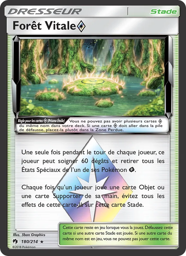 Carte Forêt Vitale ◇ de l'extension Tonnerre Perdu, numéro 180/214