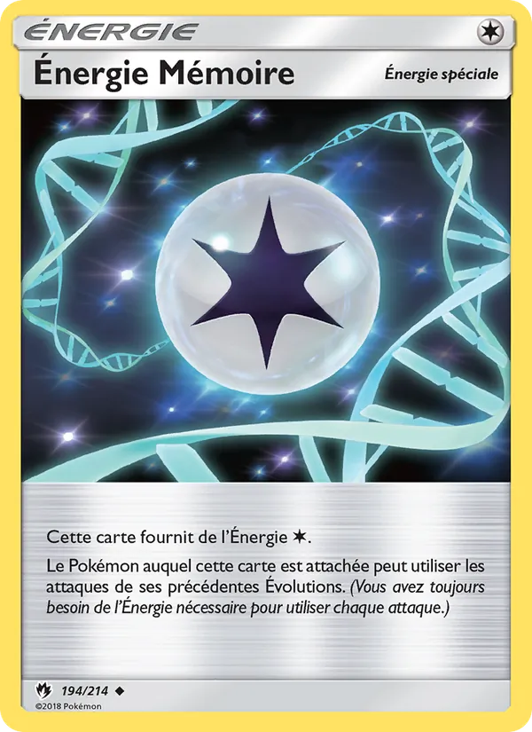 Carte Énergie Mémoire de l'extension Tonnerre Perdu, numéro 194/214