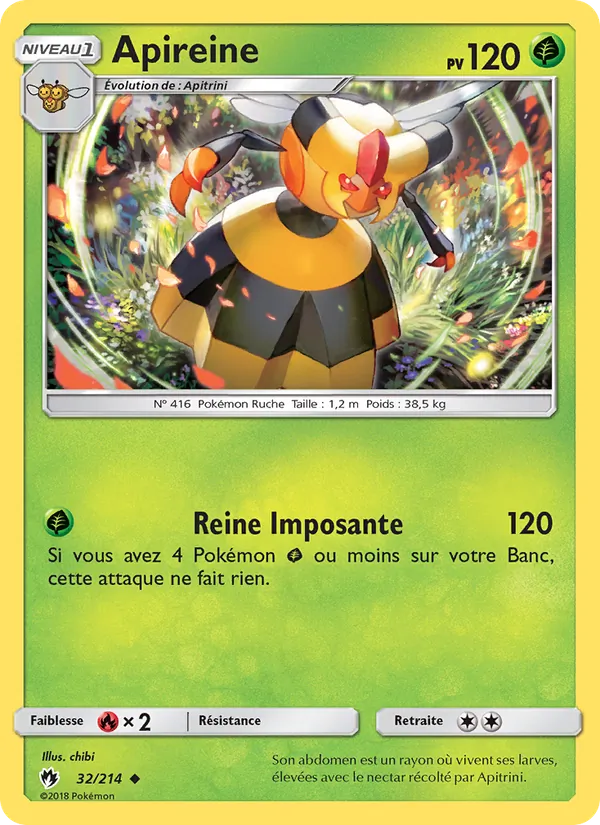 Carte Apireine de l'extension Tonnerre Perdu, numéro 32/214