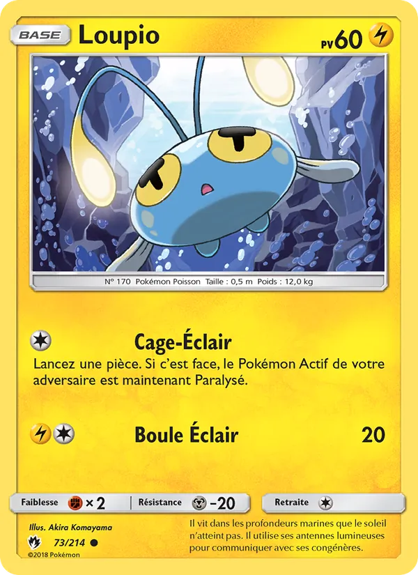 Carte Loupio de l'extension Tonnerre Perdu, numéro 73/214