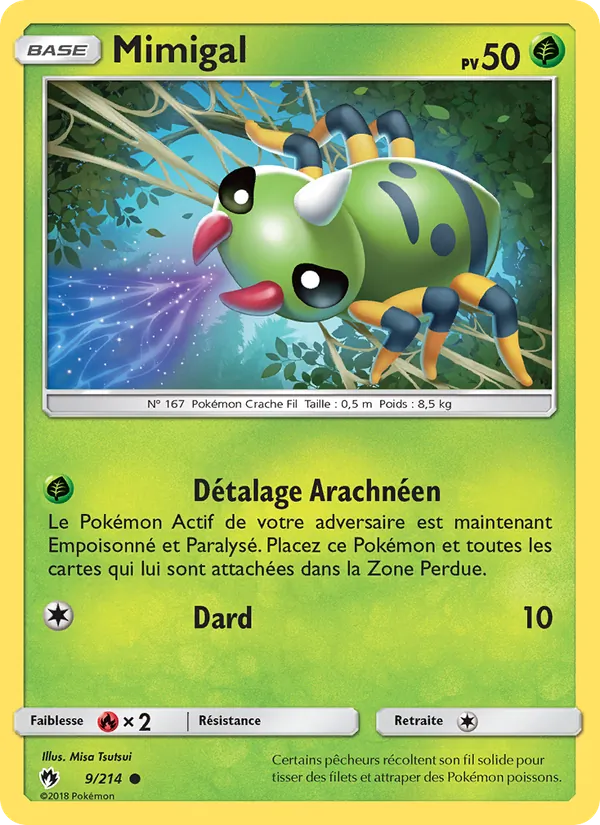 Carte Mimigal de l'extension Tonnerre Perdu, numéro 9/214