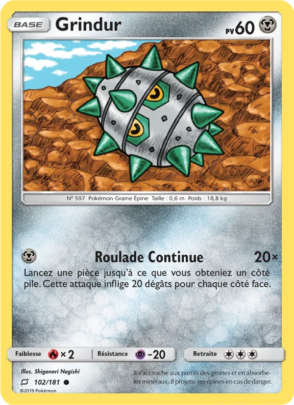Carte Grindur de l'extension Duo de Choc, numéro 102/181