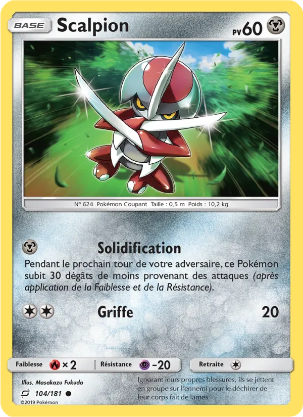 Carte Scalpion de l'extension Duo de Choc, numéro 104/181
