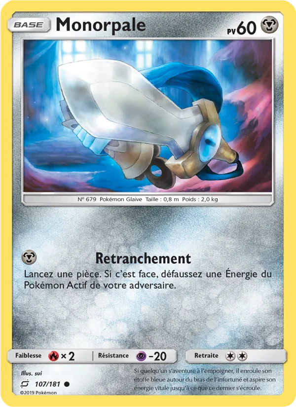 Carte Monorpale de l'extension Duo de Choc, numéro 107/181