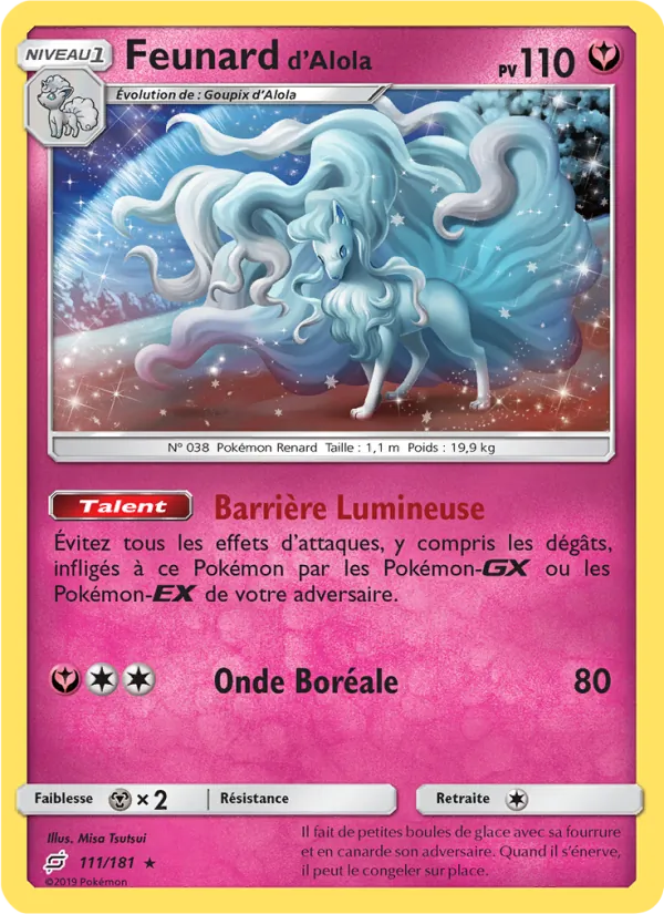 Carte Feunard d’Alola de l'extension Duo de Choc, numéro 111/181
