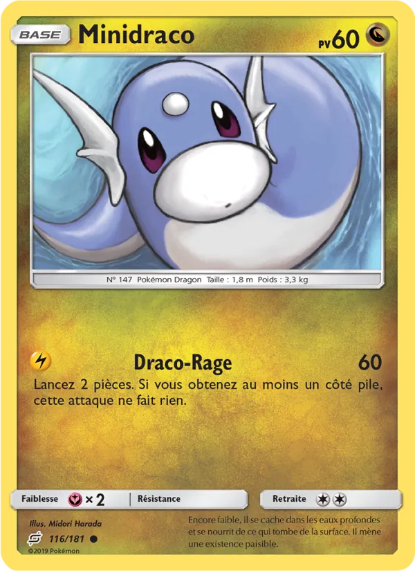Carte Minidraco de l'extension Duo de Choc, numéro 116/181