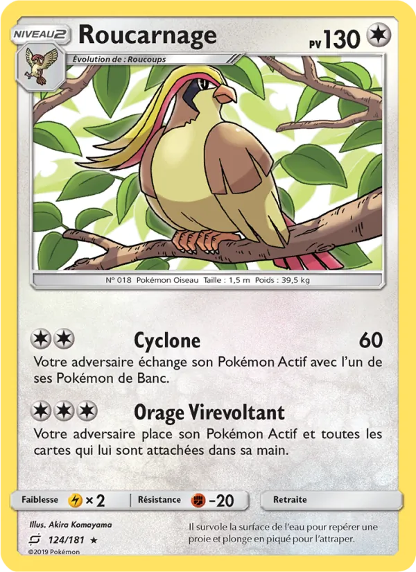 Carte Roucarnage de l'extension Duo de Choc, numéro 124/181