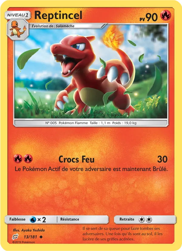 Carte Reptincel de l'extension Duo de Choc, numéro 13/181