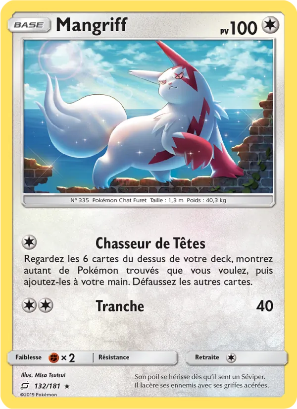 Carte Mangriff de l'extension Duo de Choc, numéro 132/181