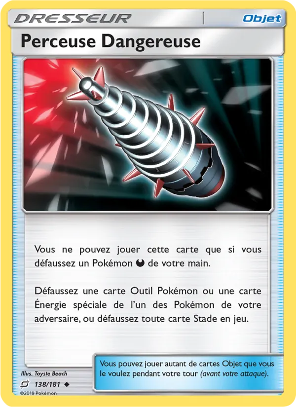 Carte Perceuse Dangereuse de l'extension Duo de Choc, numéro 138/181