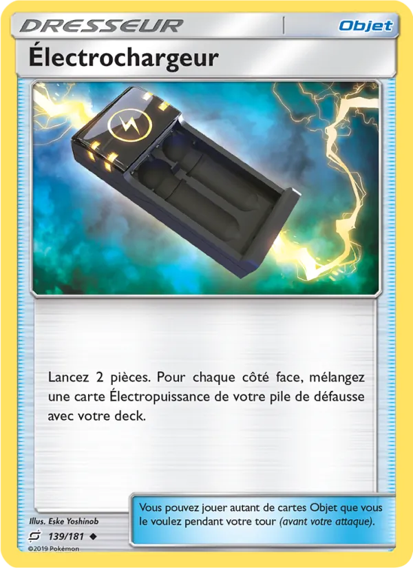 Carte Électrochargeur de l'extension Duo de Choc, numéro 139/181