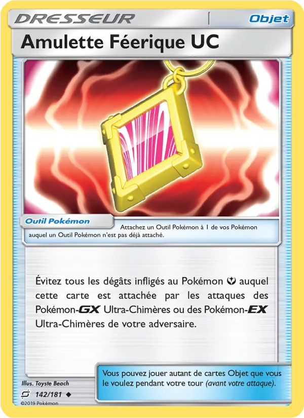 Carte Amulette Féerique UC de l'extension Duo de Choc, numéro 142/181