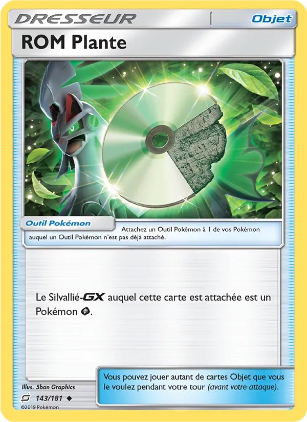 Carte ROM Plante de l'extension Duo de Choc, numéro 143/181