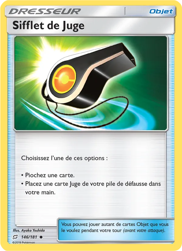 Carte Sifflet de Juge de l'extension Duo de Choc, numéro 146/181