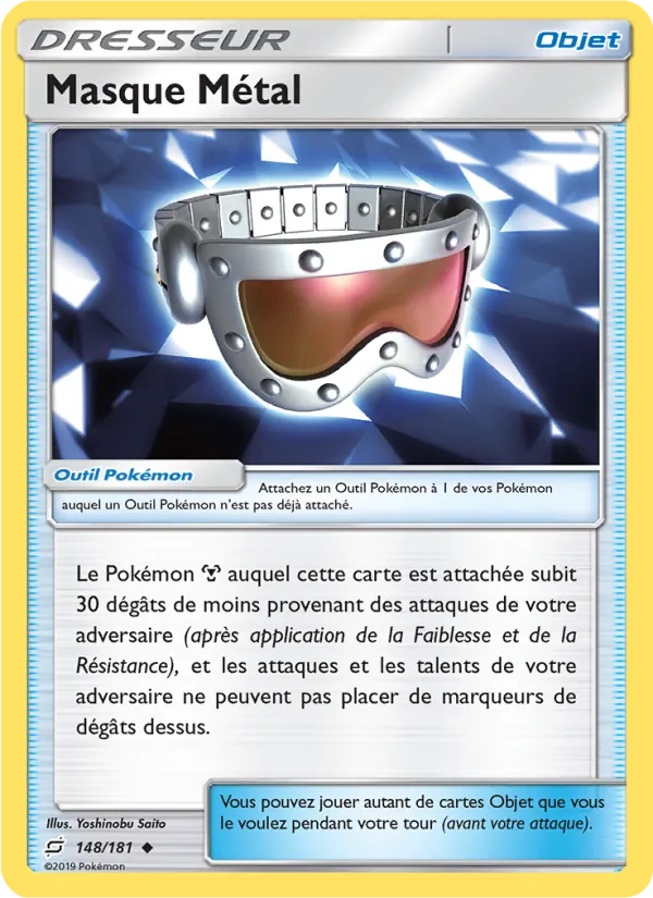 Carte Masque Métal de l'extension Duo de Choc, numéro 148/181