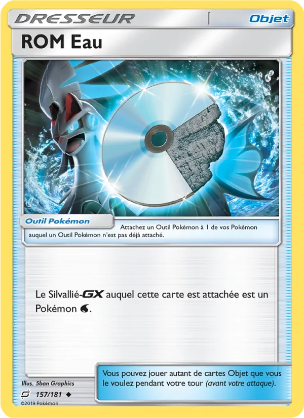 Carte ROM Eau de l'extension Duo de Choc, numéro 157/181