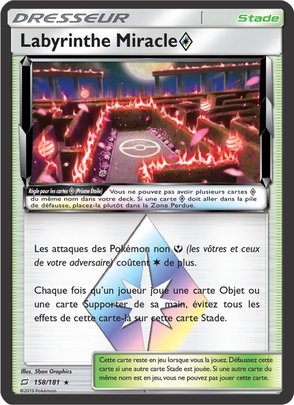 Carte Labyrinthe Miracle ◇ de l'extension Duo de Choc, numéro 158/181