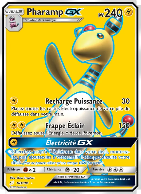 Carte Pharamp GX de l'extension Duo de Choc, numéro 163/181