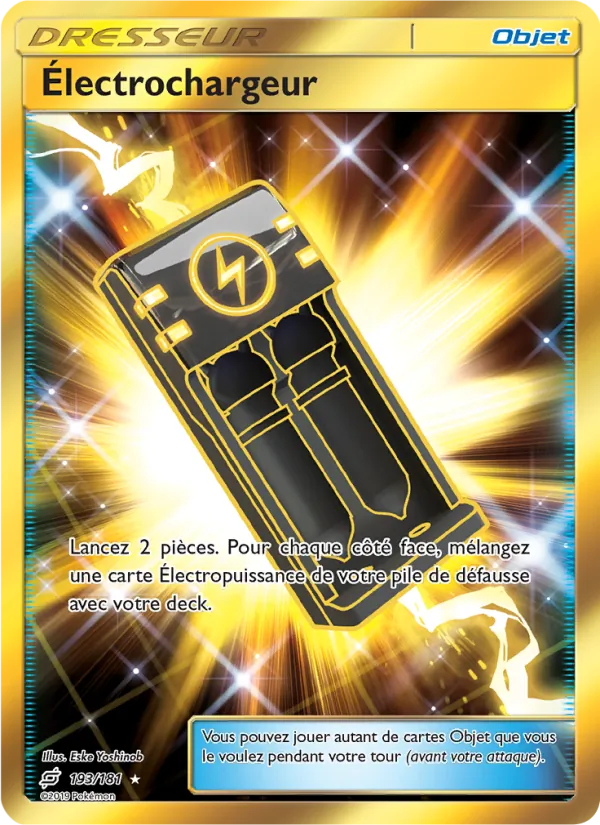 Carte Électrochargeur de l'extension Duo de Choc, numéro 193/181
