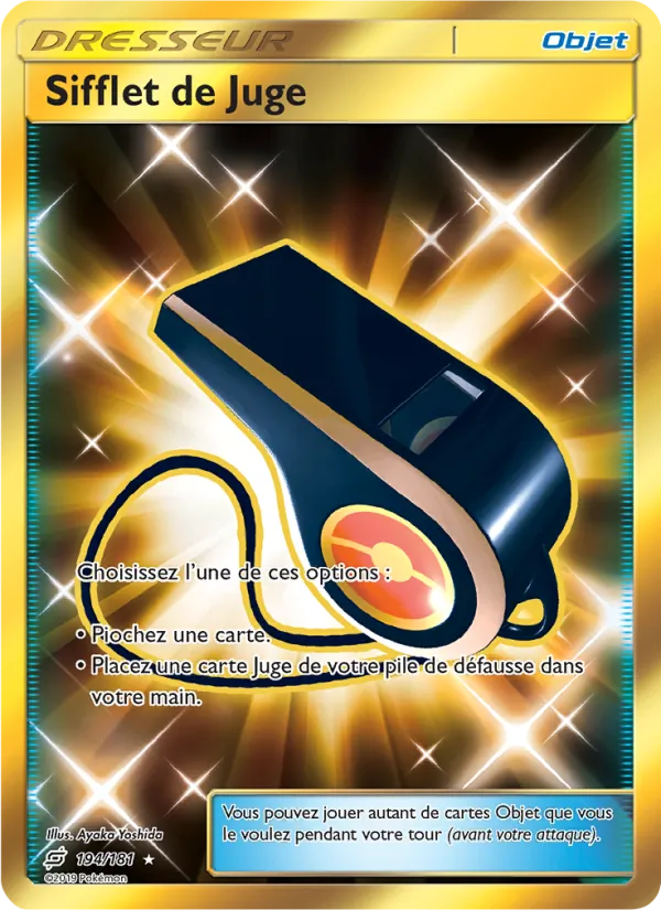 Carte Sifflet de Juge de l'extension Duo de Choc, numéro 194/181