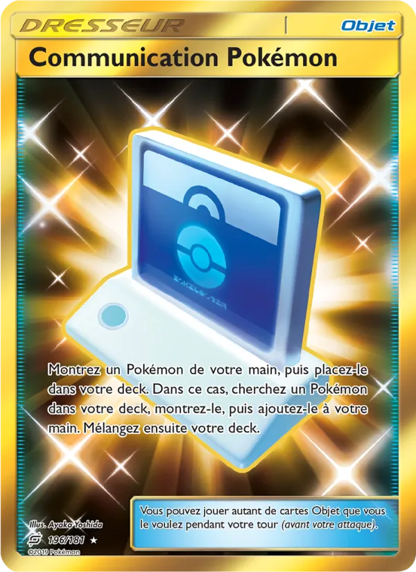 Carte Communication Pokémon de l'extension Duo de Choc, numéro 196/181