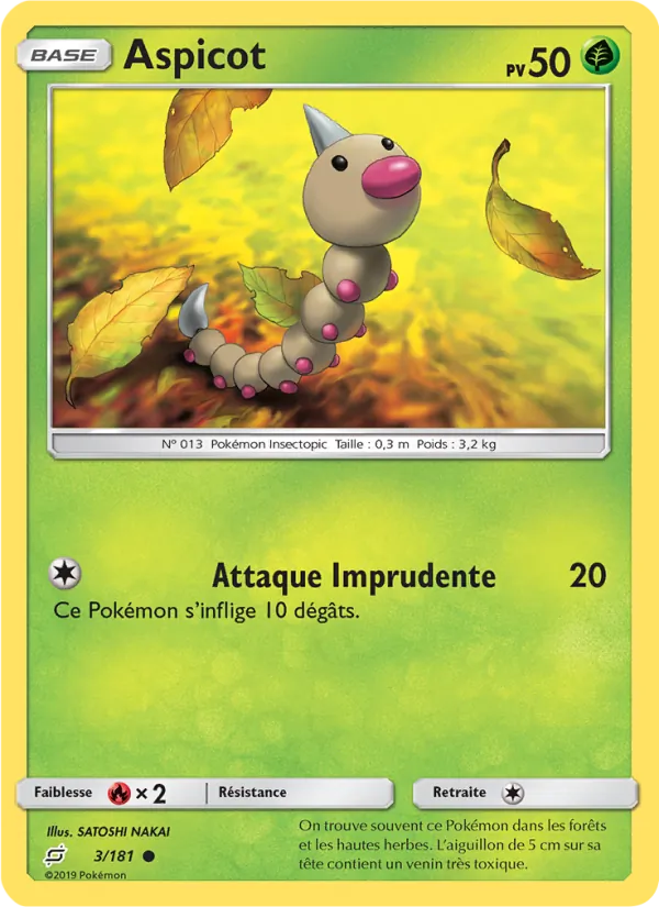 Carte Aspicot de l'extension Duo de Choc, numéro 3/181