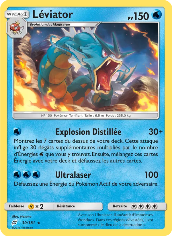 Carte Léviator de l'extension Duo de Choc, numéro 30/181